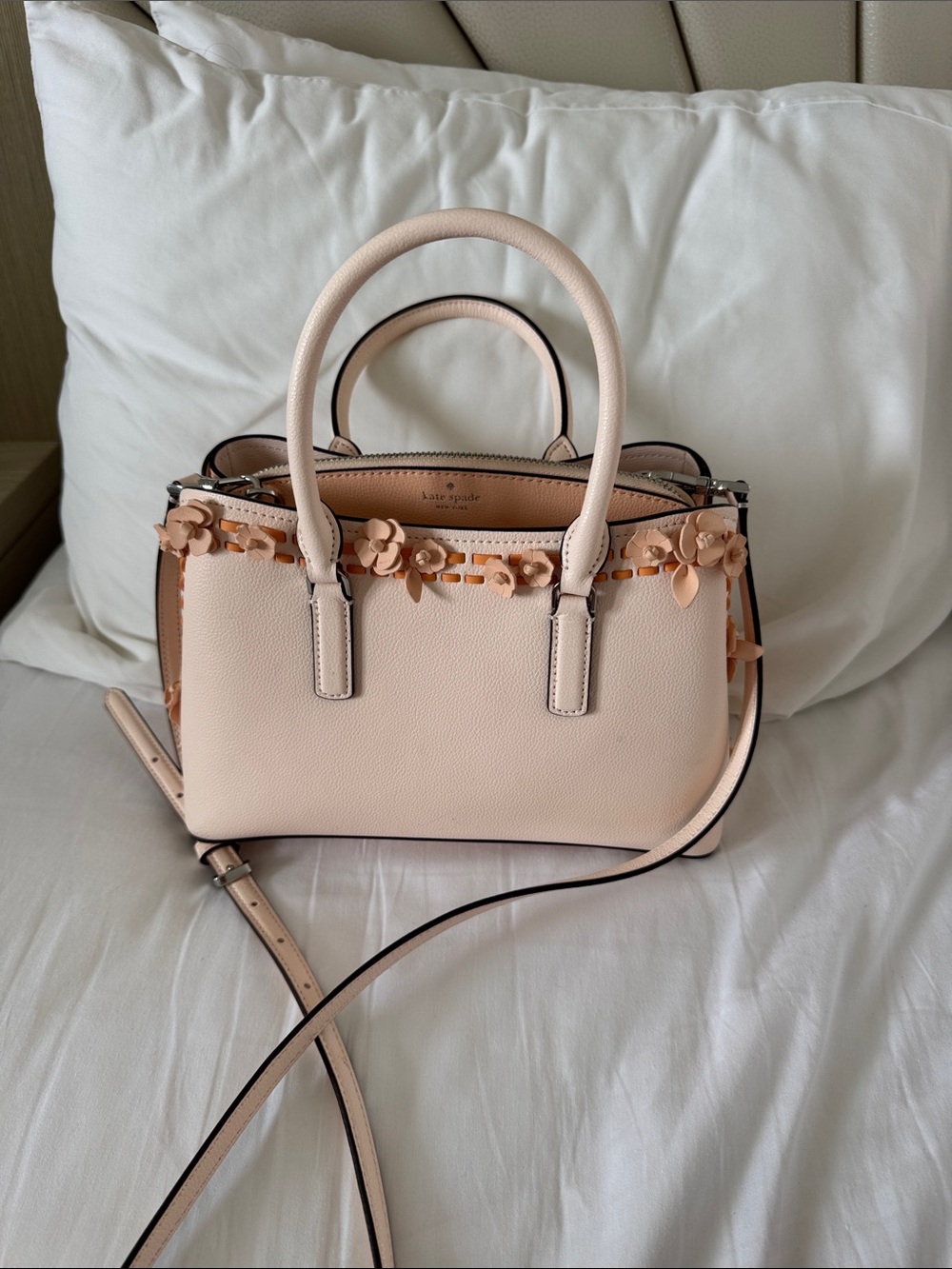 Kate spade Thompson street floral small satchel bag purse